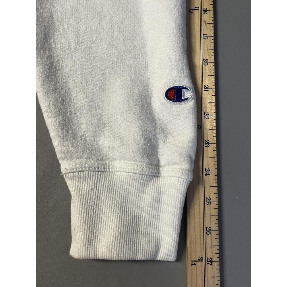 Champion Sweatshirt Mens XL White Crewneck Cartoon MADCAB Franklin Peanuts - Picture 11 of 14